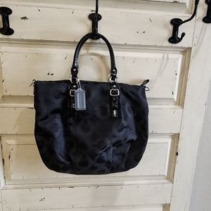 EUC COACH Madison Dotted Op Art Sophia Satchel Bag